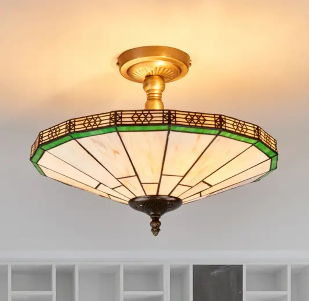 New York - classic ceiling light, Tiffany style