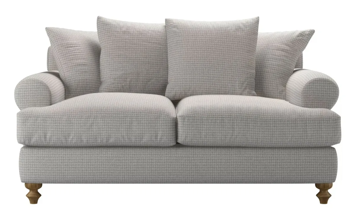 Teddy 2 Seat Sofa Bed in Houndstooth