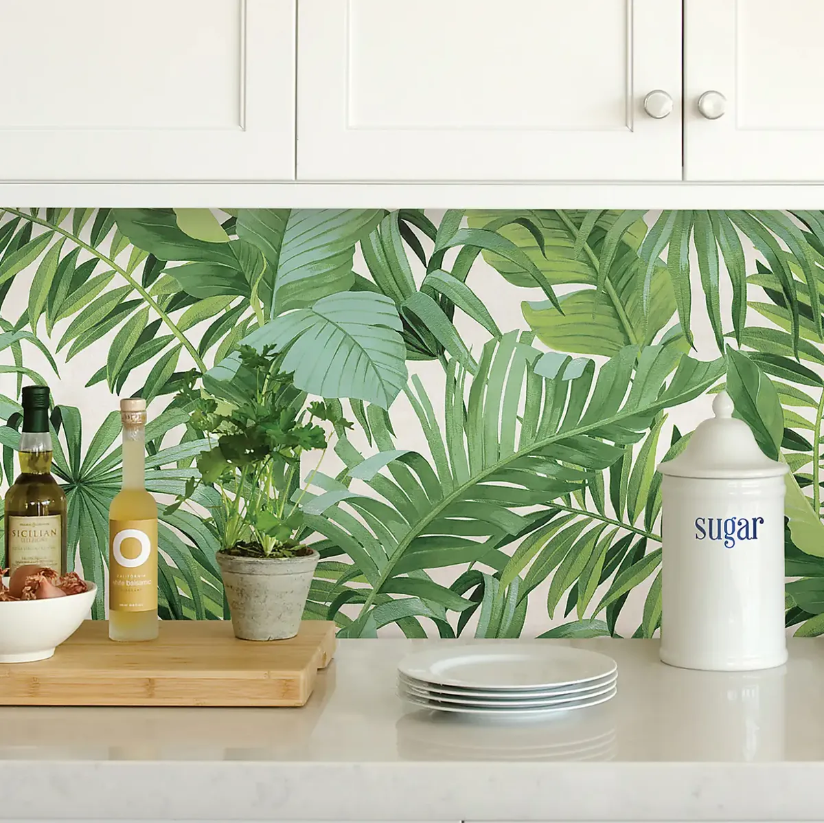 palm print self adhesive wallpaper