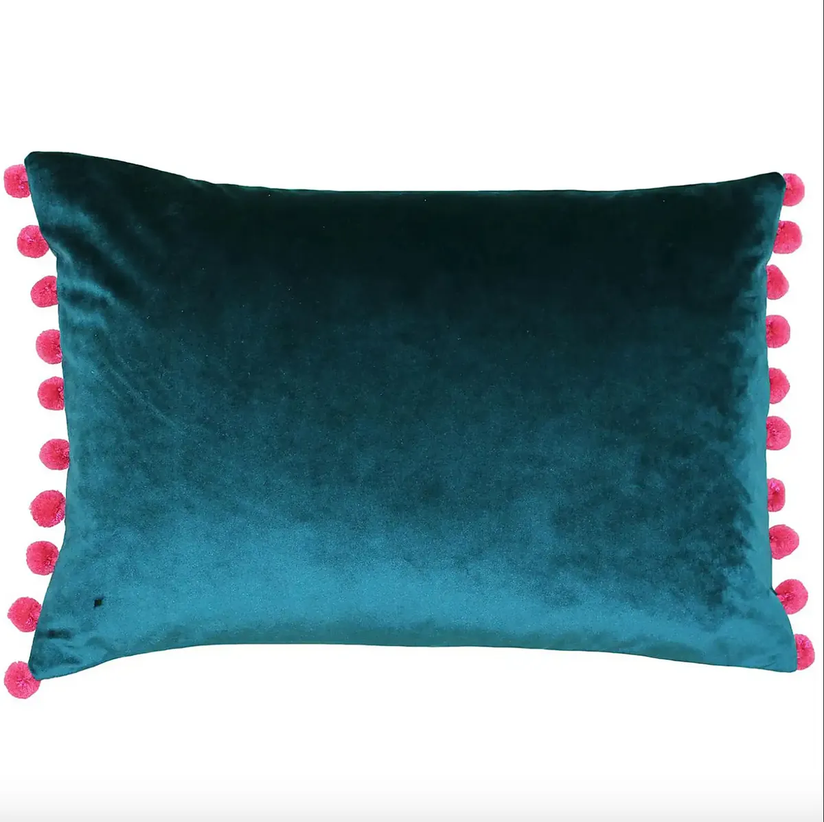 Teal and pink cushion