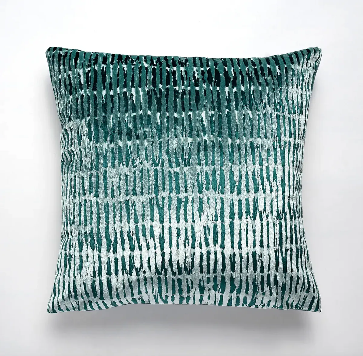 Teal and silver cushions
