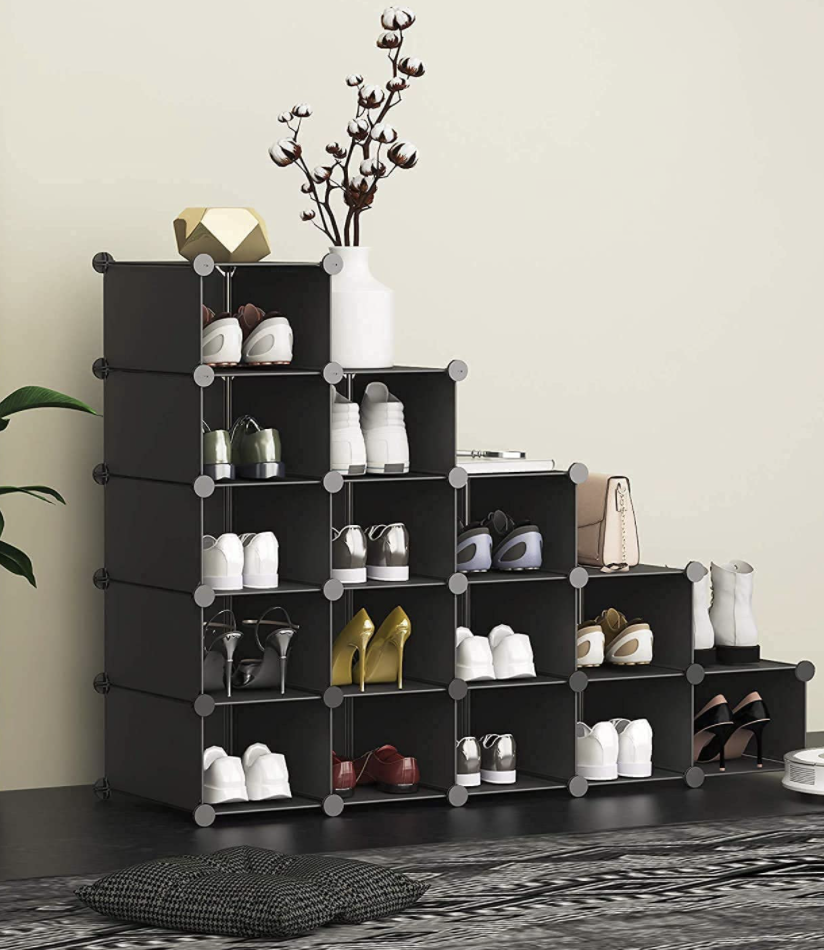 Shoe Cabinet 110 x 34 x 45 cm Solid Wood Pine