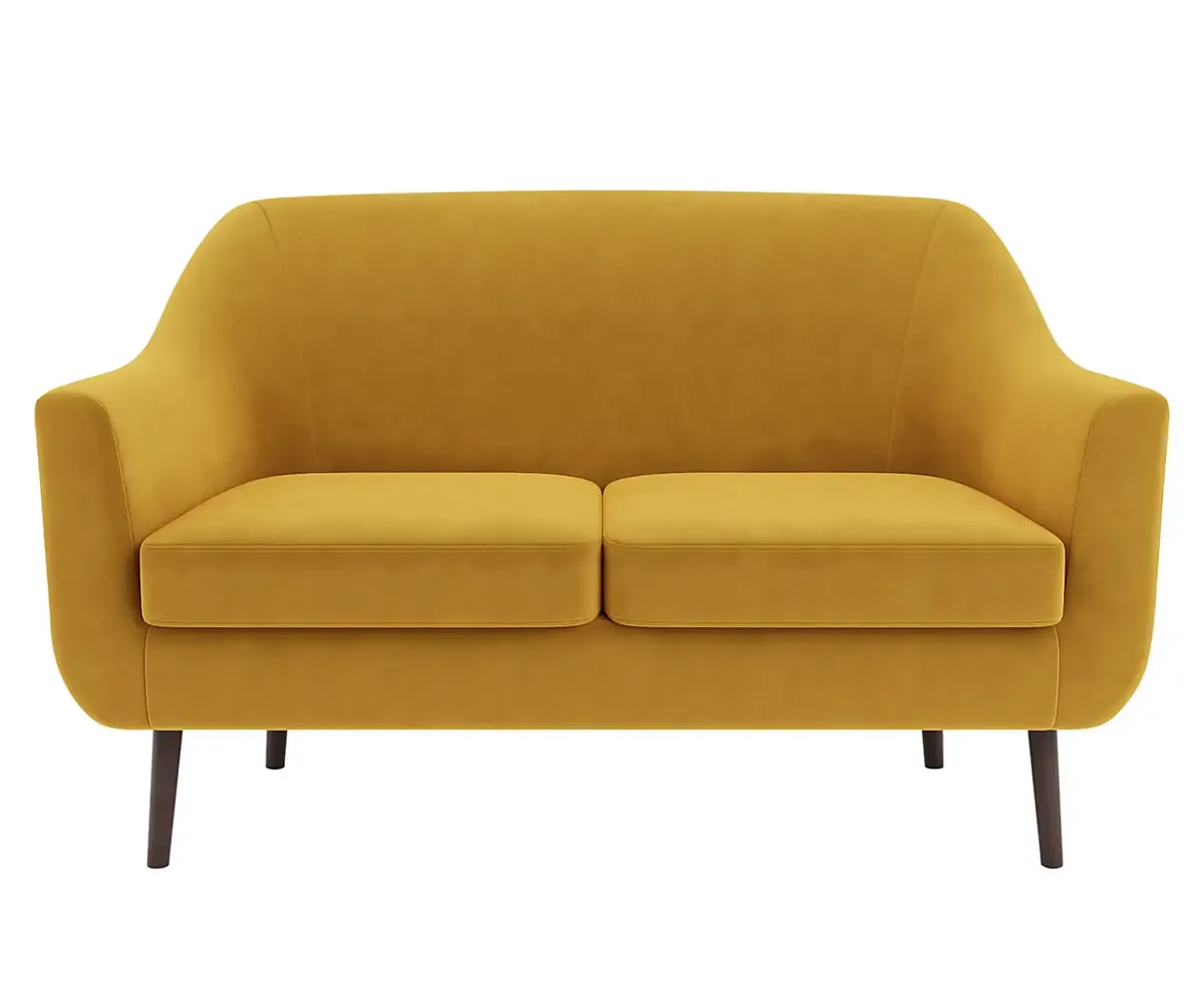 Dunelm yellow sofa