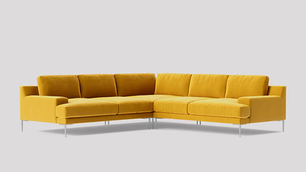 Swoon yellow sofa