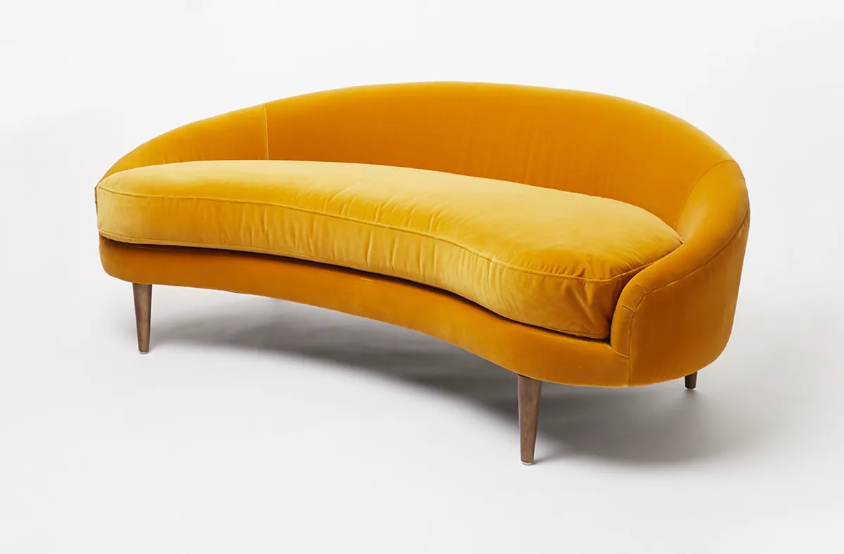 Oliver Bonas yellow sofa