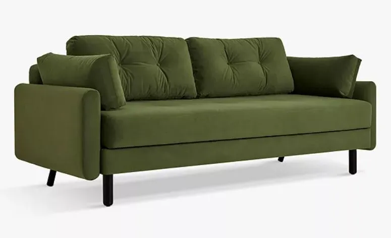 Swyft vine green velvet sofa bed