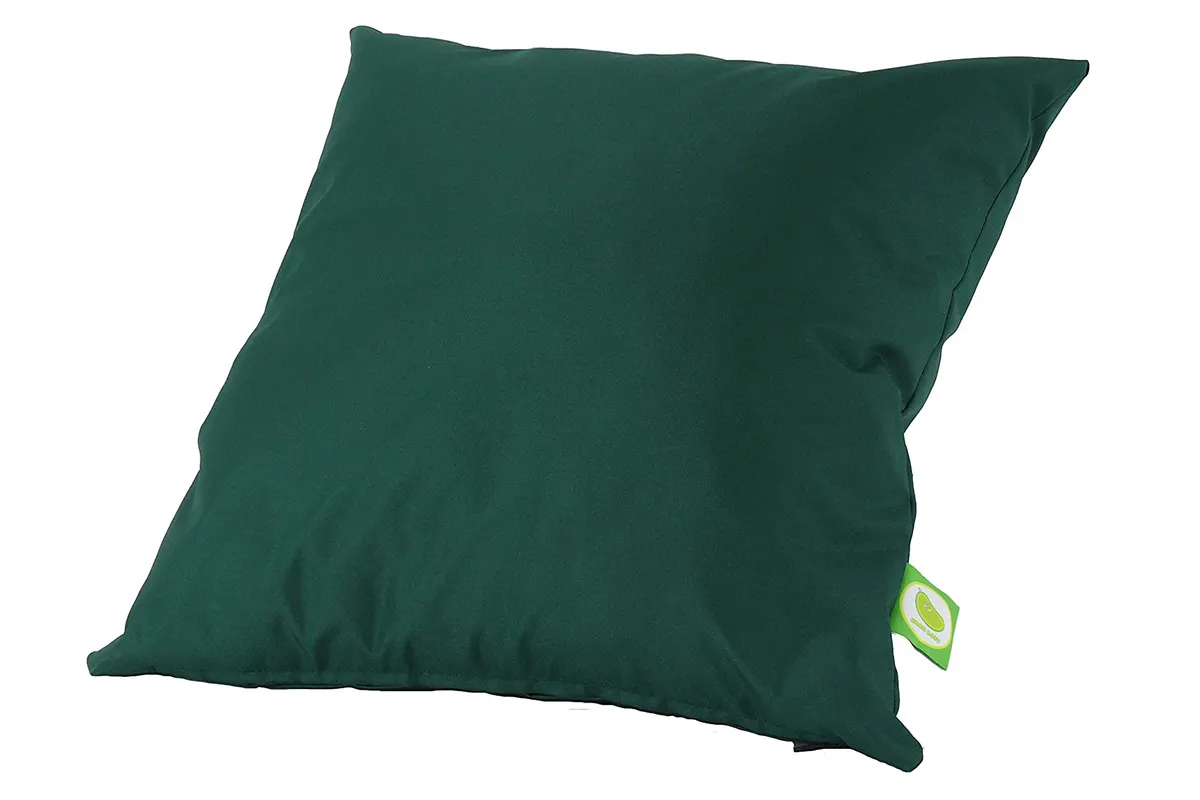 Green outdoor cushion