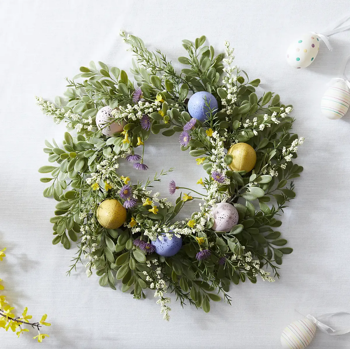 Easter Egg Floral Wreath