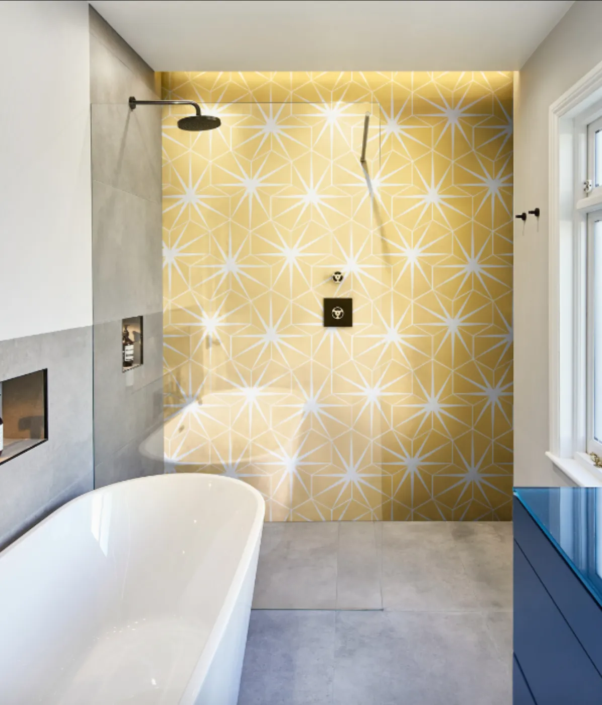 Lily Pad Porcelain Tile in Custard, Ca Pietra