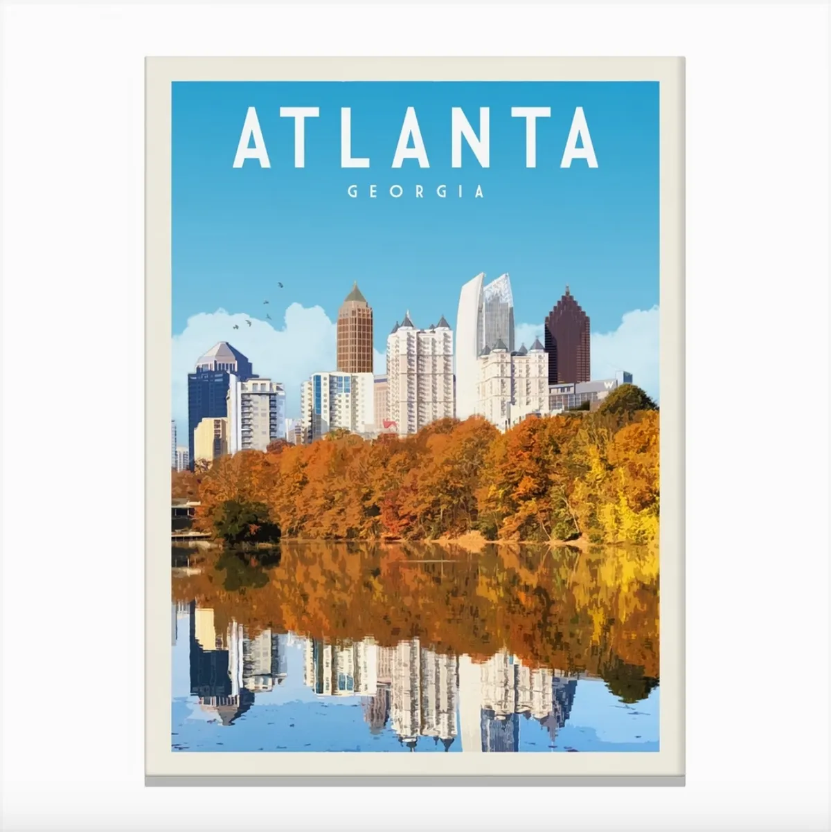 Vintaprints Atlanta Georgia Travel Poster, Fy!