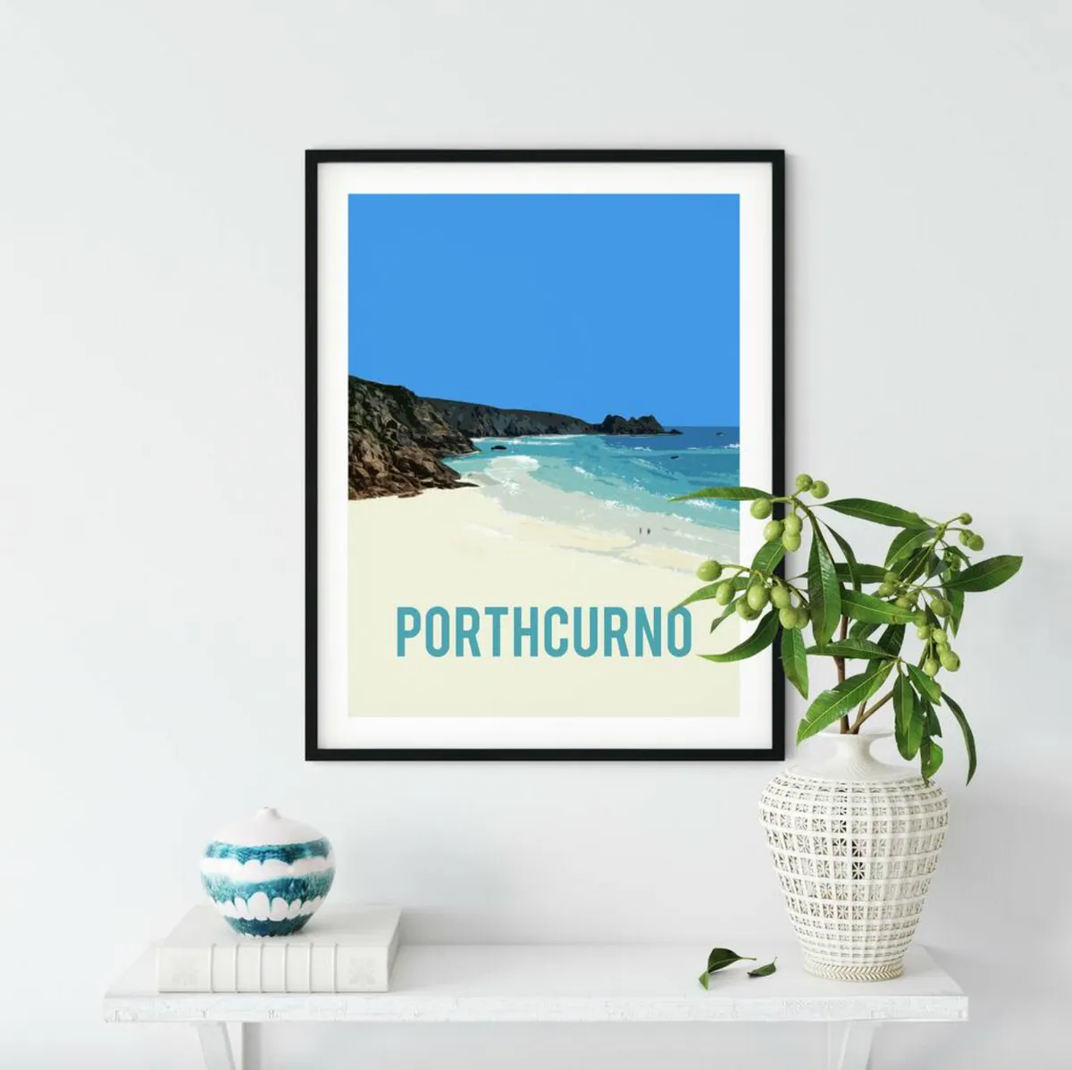 Porthcurno Fine Art Travel Poster, Not On The High Street