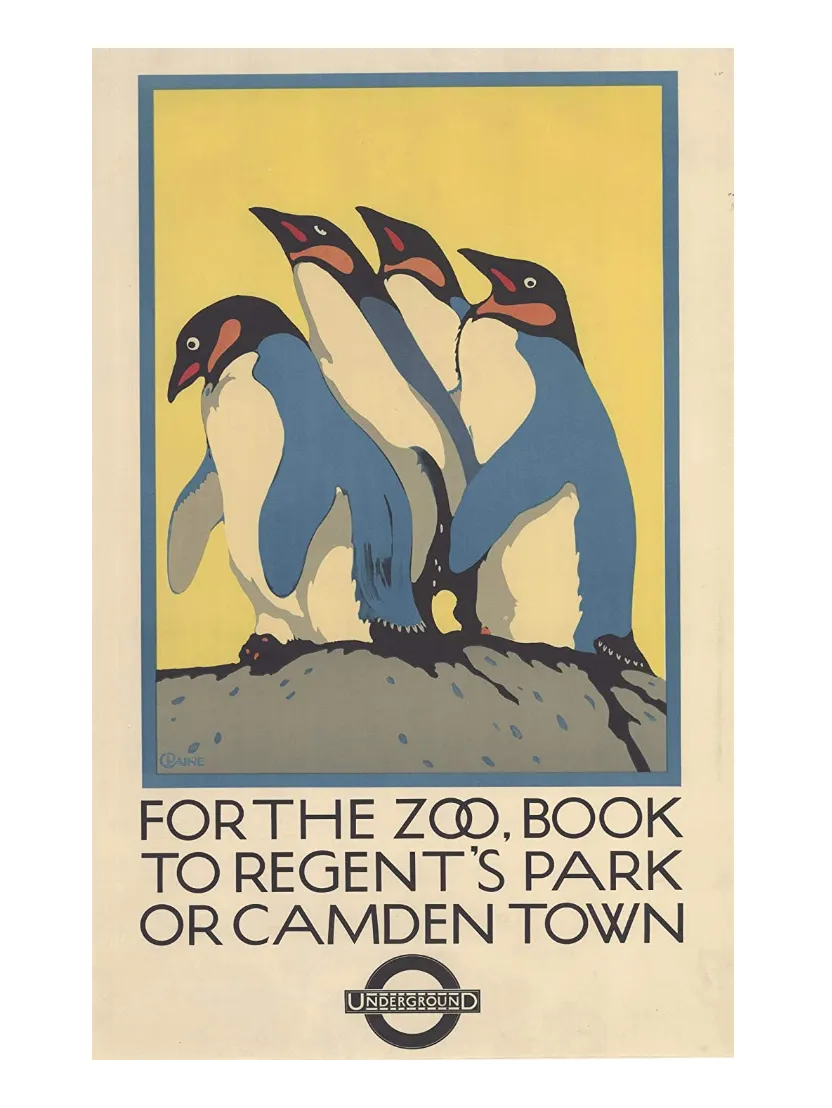 1920's London Travel Poster, Amazon 