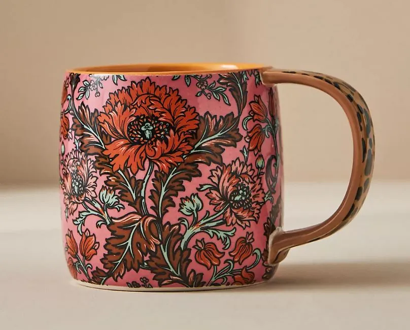Patterned mug from Anthropologie