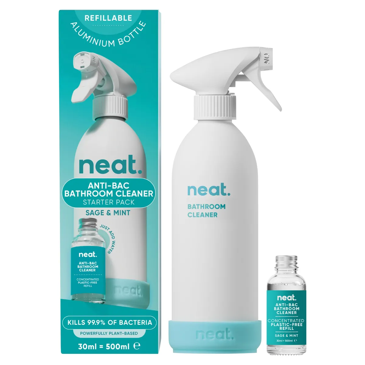 Neat Antibacterial Bathroom Cleaner Sage & Mint Starter Pack