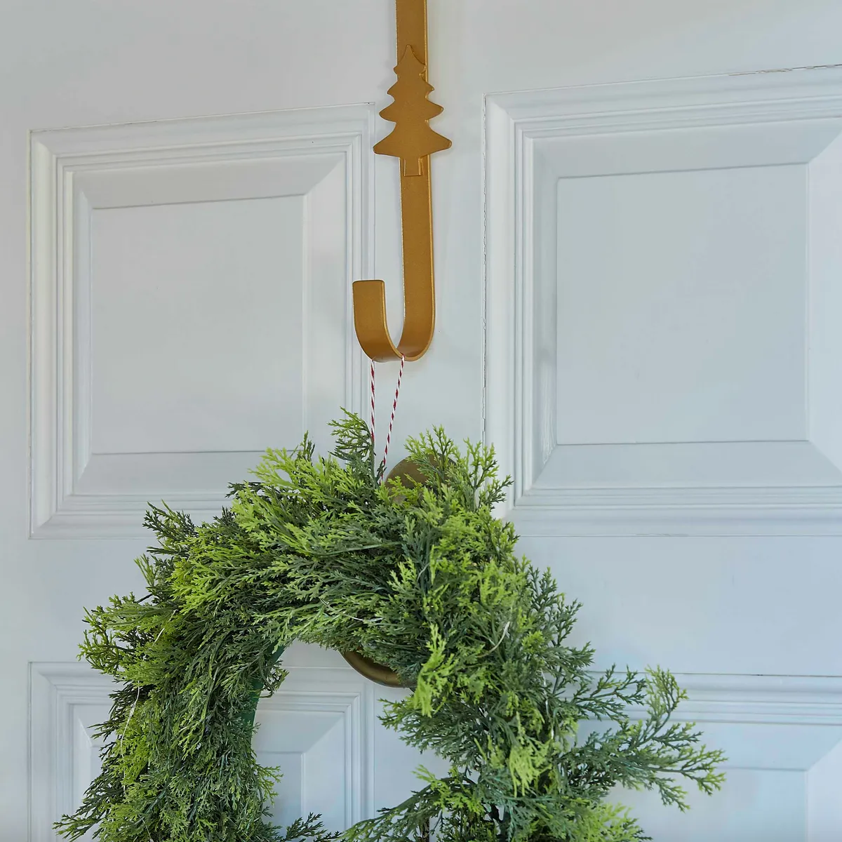 Gold Metal Christmas Tree Wreath Hanger, £9.99, Ginger Ray