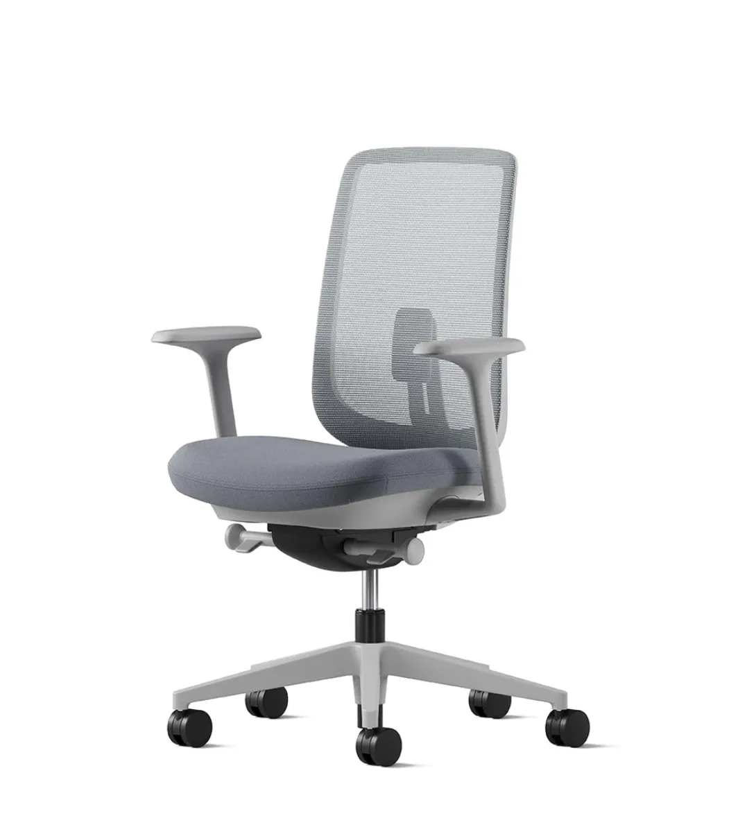 Grey Verus Suspension Office Chair on whtie background