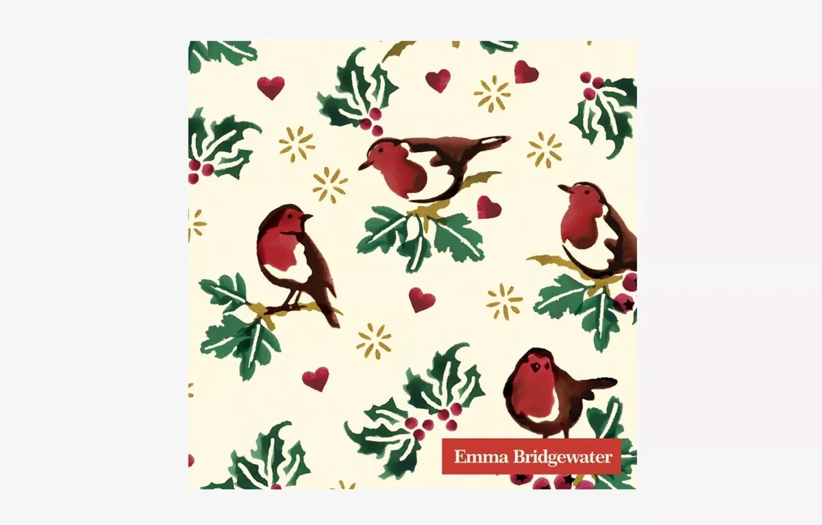 Emma Bridgewater Little Red Robin cocktail napkins