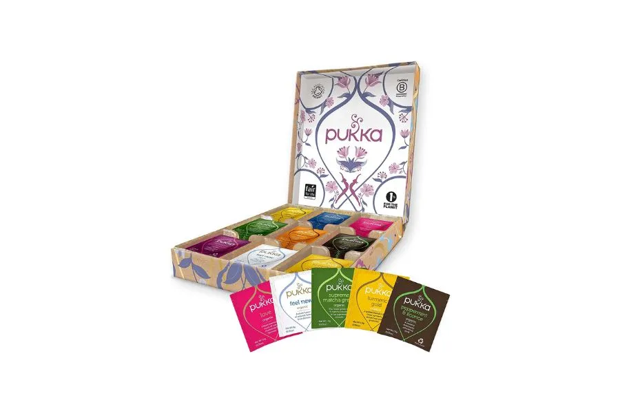 Pukka Herbs selection tea box