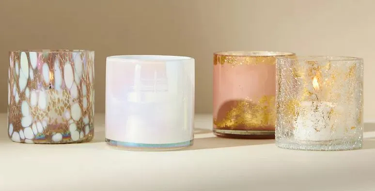 Sparkly candle jars