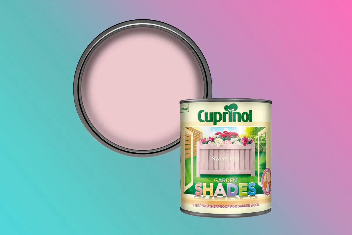 Cuprinol pink garden paint
