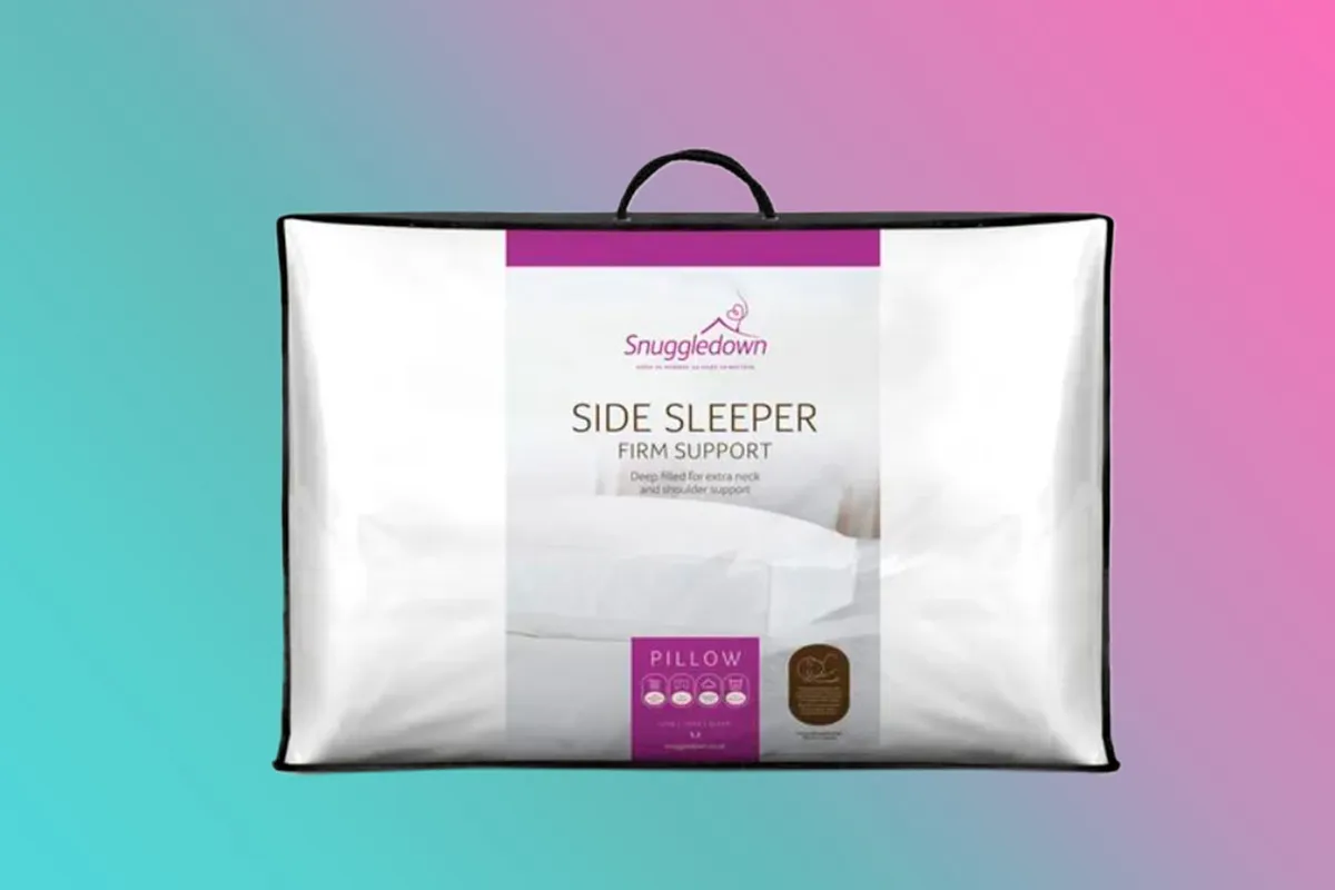 Snuggledown side sleeper pillow