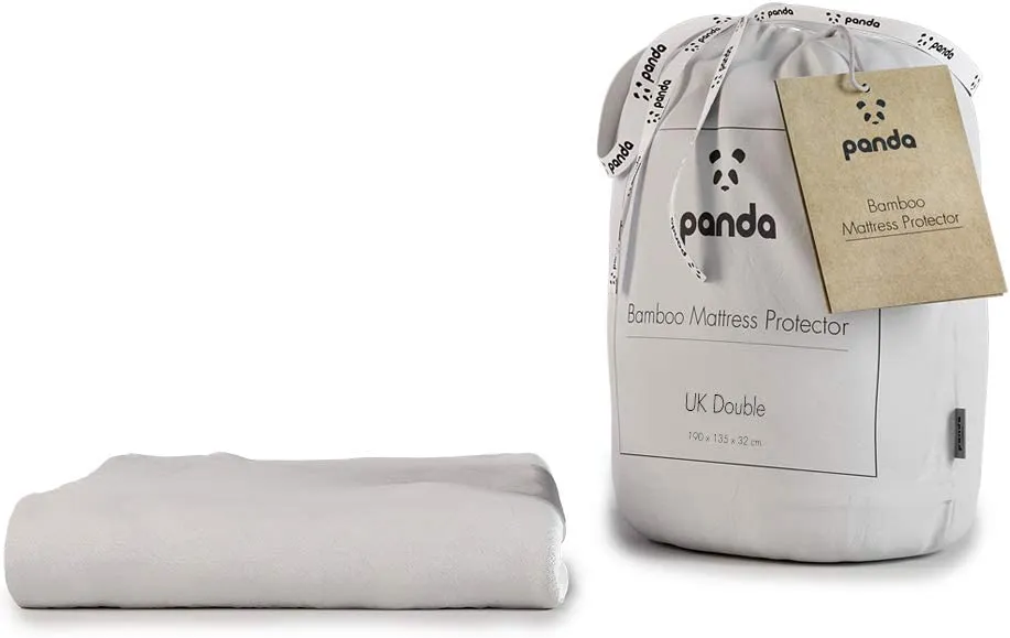 Panda bamboo mattress protector
