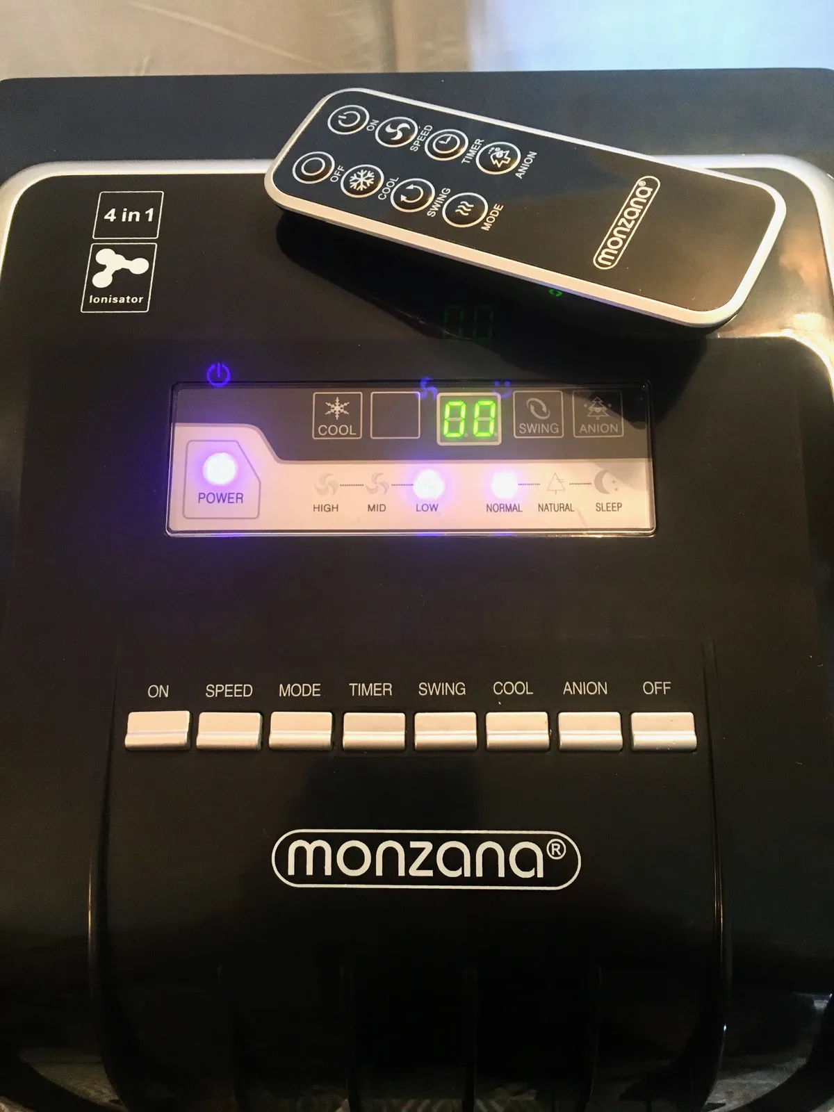 Monzana 4-in-1 ionizer air cooler, Amazon