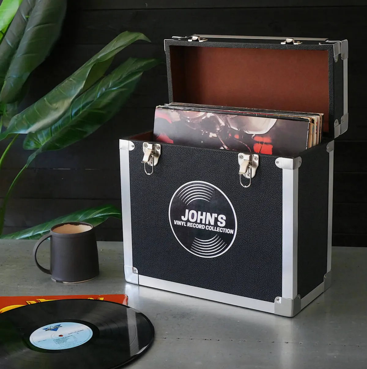 Personalised Vinyl Record Storage Case