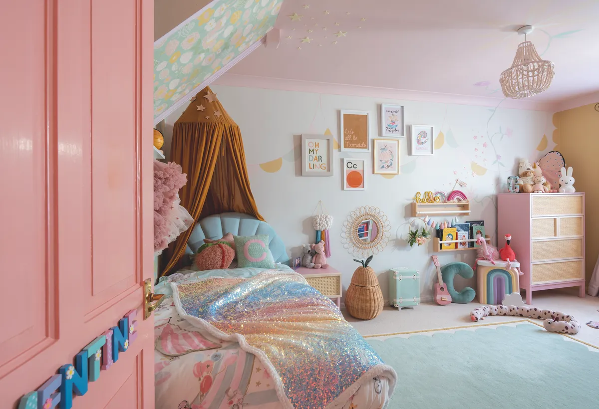 ‘My favourite detail in Clemmie’s room is her mermaid bed from Next. It would have been my childhood dream!’