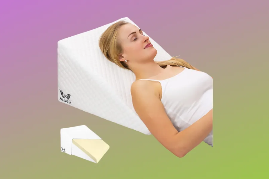 AviiatoR® Orthopaedic Bed Wedge Support Pillow Memory Foam