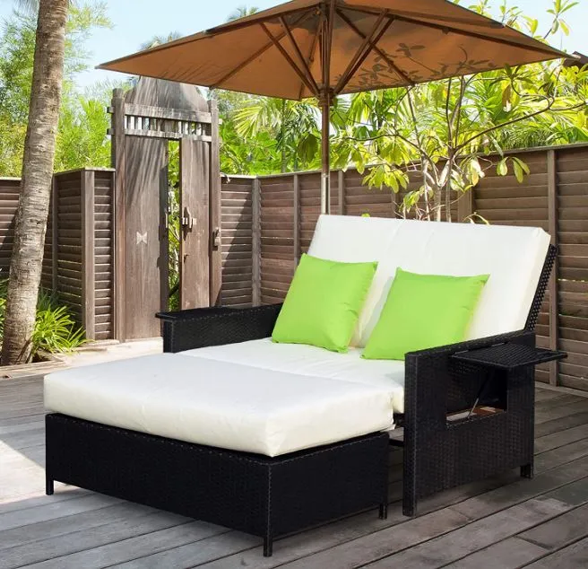 Two seater garden patio daybed