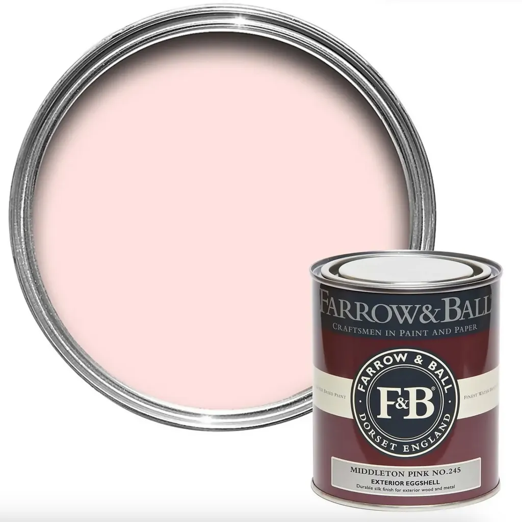 Farrow & Ball Exterior Eggshell Paint in Middleton Pink