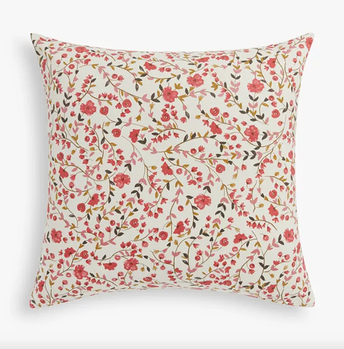 Trailing Floral Indoor/Outdoor Cushion, Pink, John Lewis