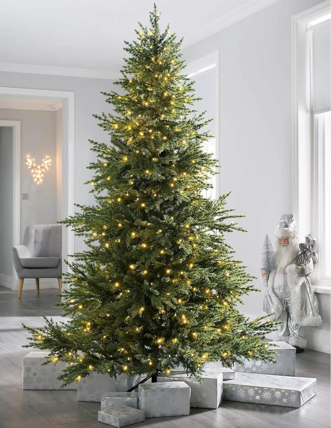 6ft WeRChristmas pre-lit traditional fir multi-function tree
