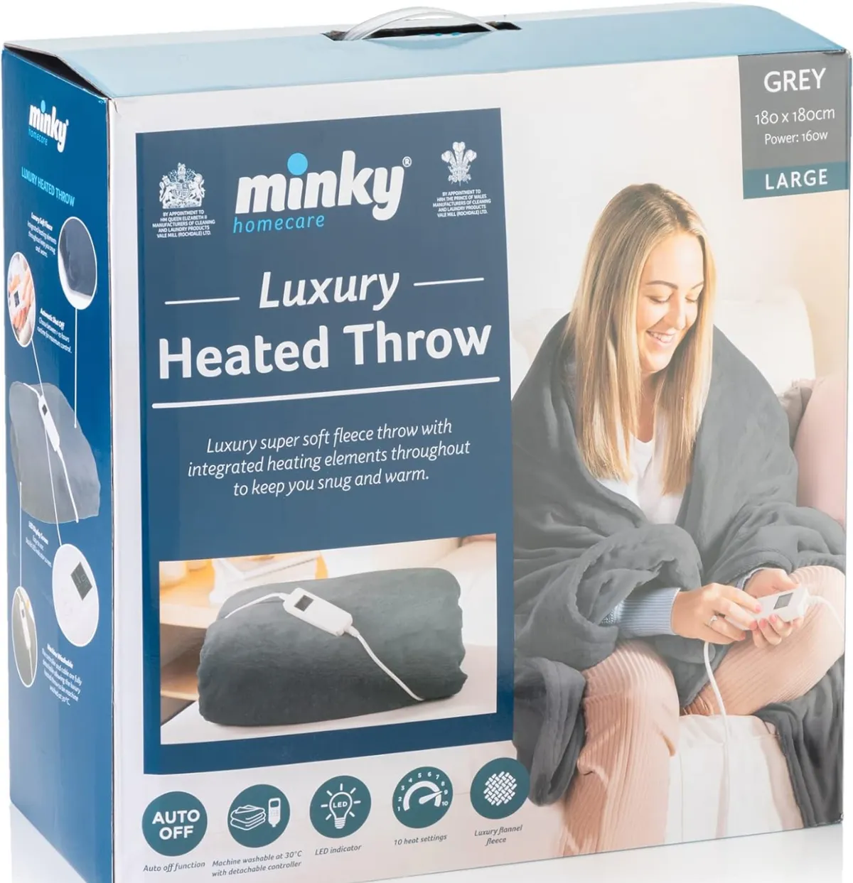 Minky Luxury Heated Throw Blanket - was £69.99 now £59.99 (save 14%)