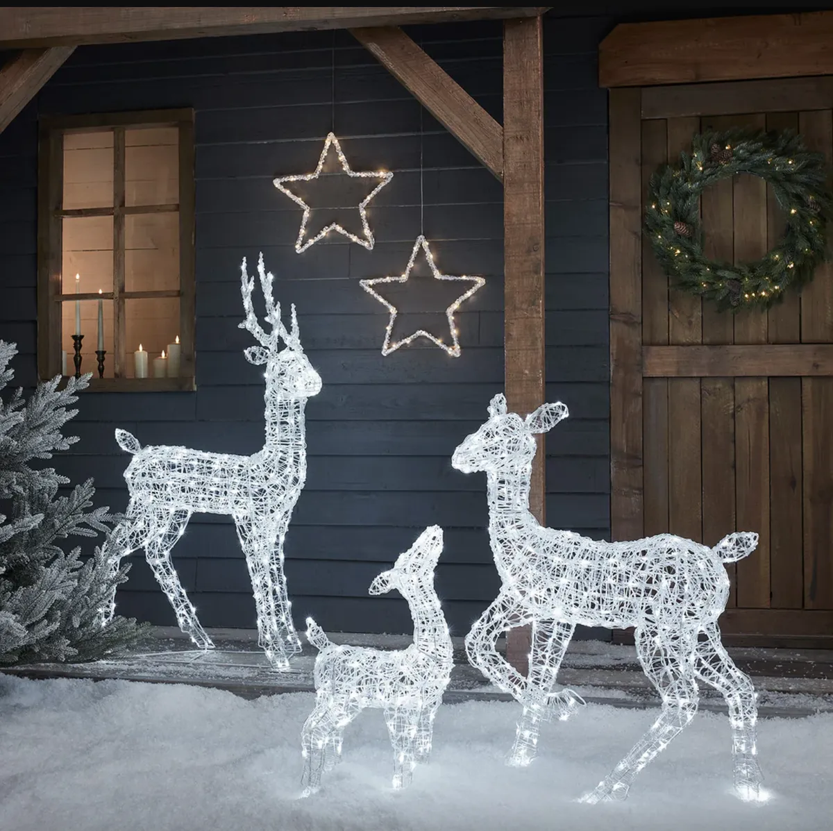 Swinsty Acrylic Light Up Reindeer Family - was £249.99 now £194.99 (save £55)
