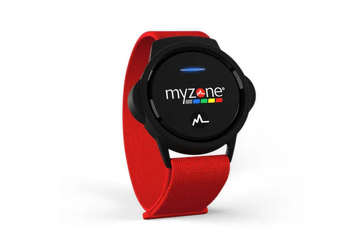 red and black heart rate monitor