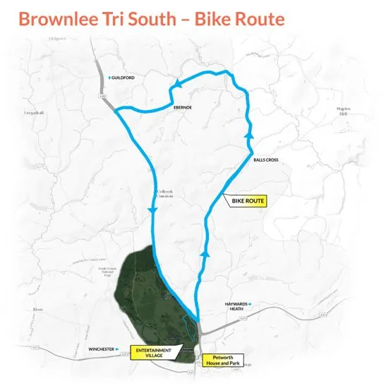 Brownlee Tri South bike route