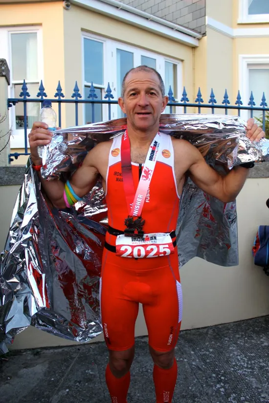 Mark Kleanthous after racing Ironman Wales 2014