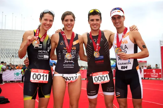 Winners of Beijing Triathlon 2014
