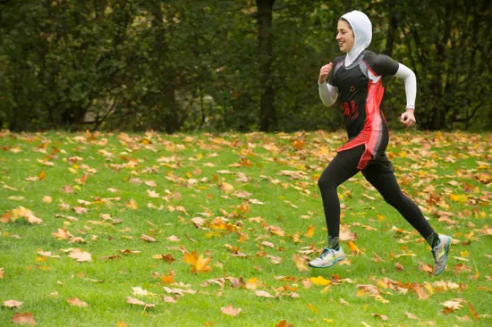 Shirin Gerami in run training