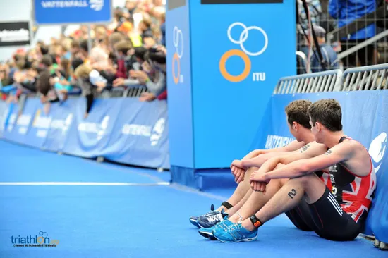 Brownlees post-race at WTS Stockholm 2014