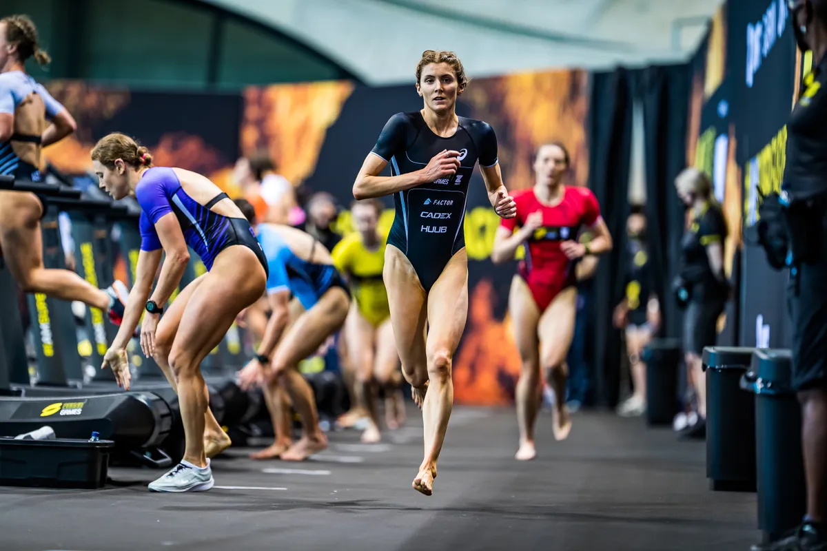 Beth Potter in action at Super League Triathlon Arena Games