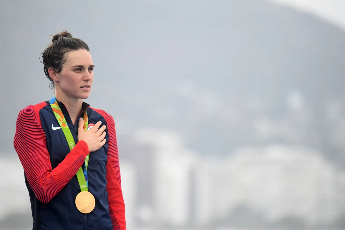 Gwen Jorgensen wins gold in Rio