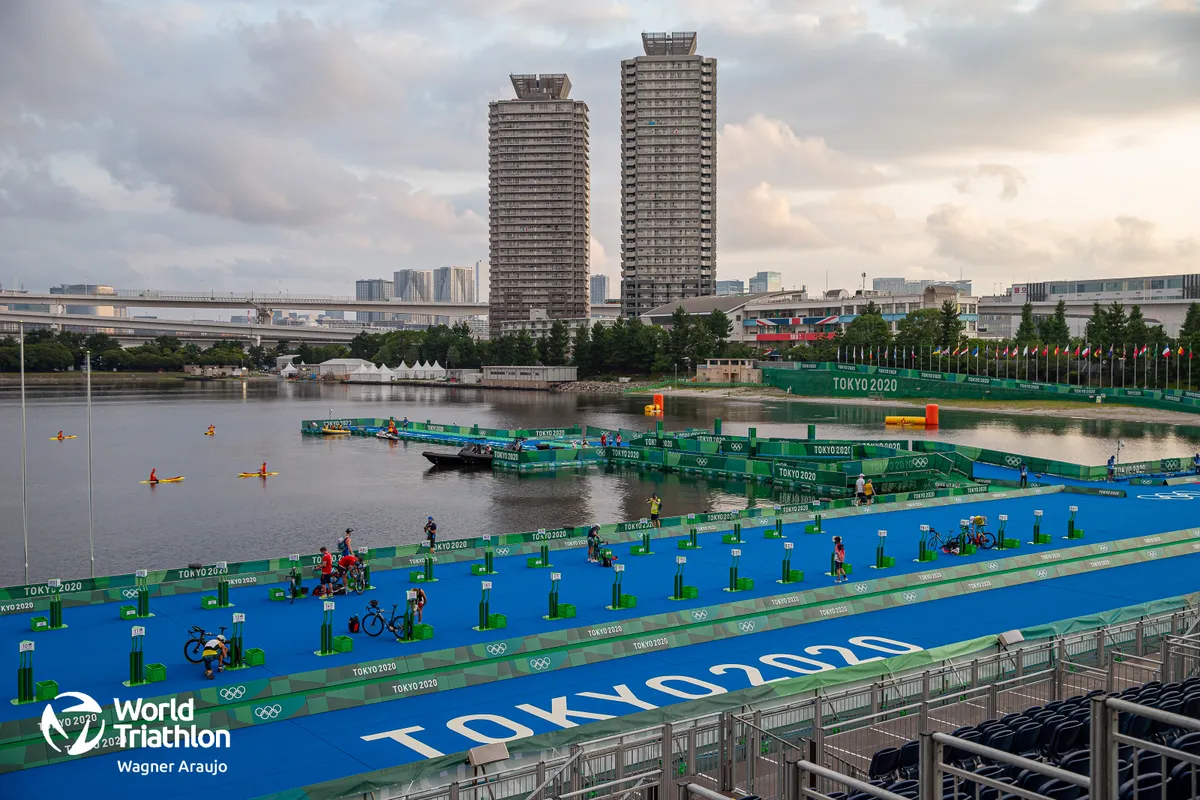 The stage is set for the men's 2020 Olympic race here in Tokyo Bay 