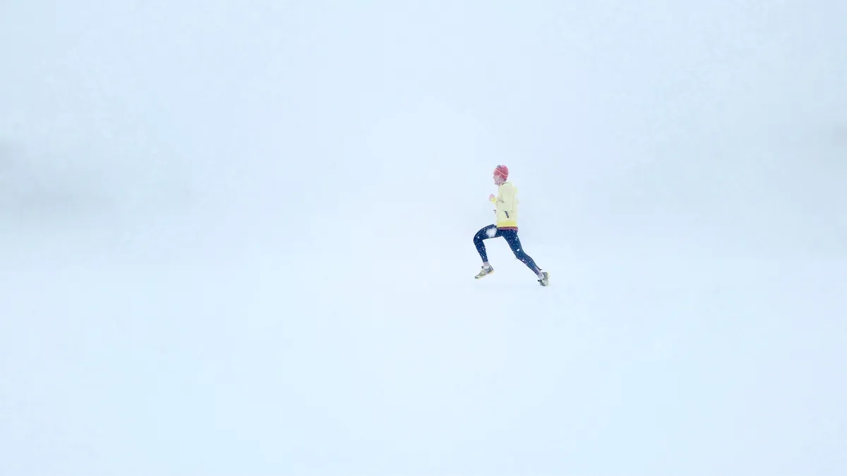 Running in snow