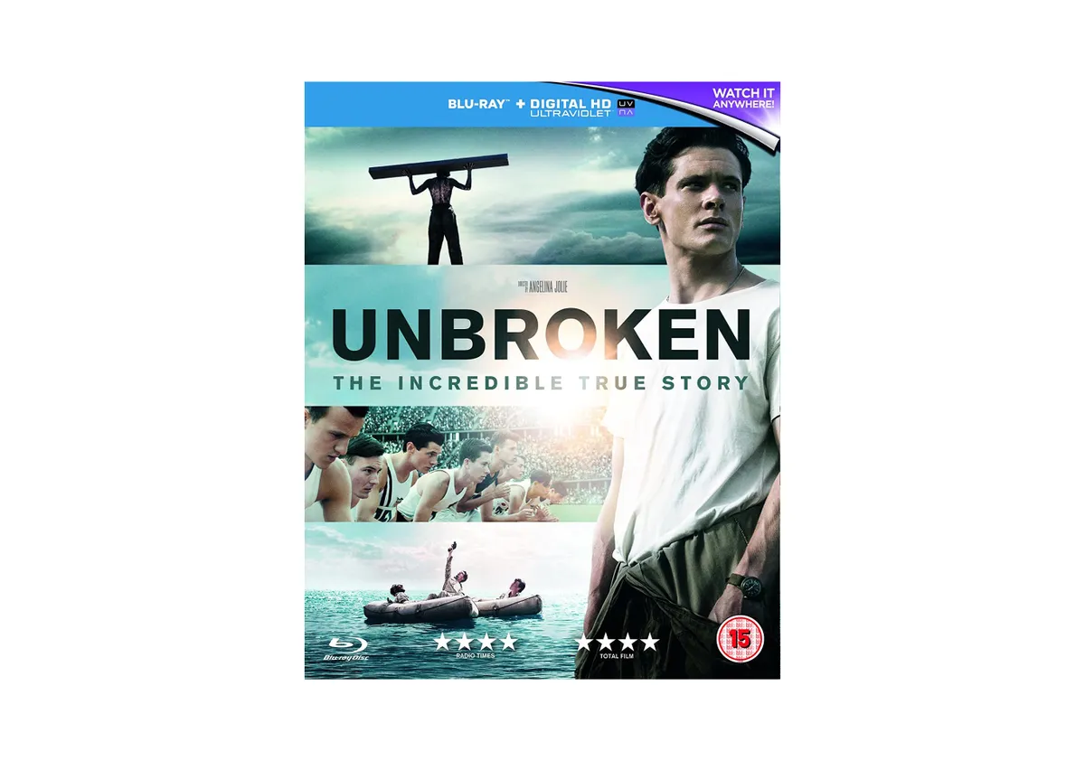 Unbroken Blu-ray on white background