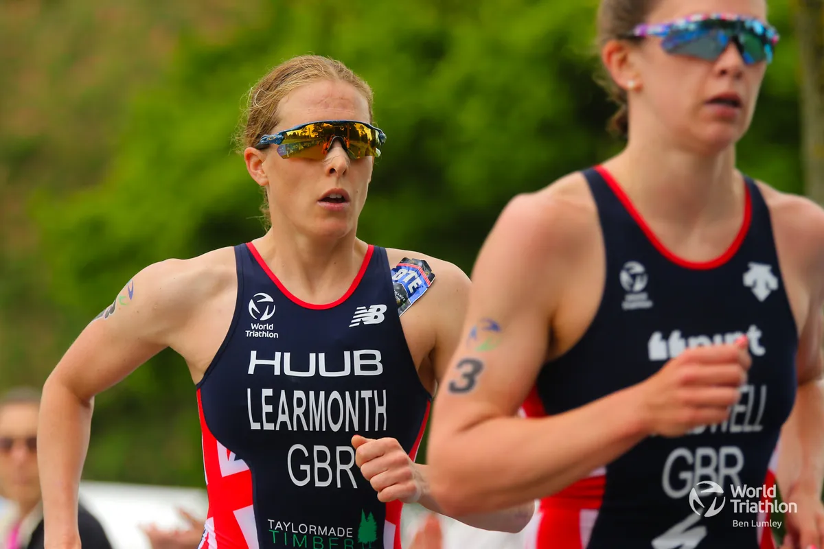 Action shot during AJ Bell 2021 World Triathlon Championship Series at Roundhay Park, Leeds, England on 6th June 2021.