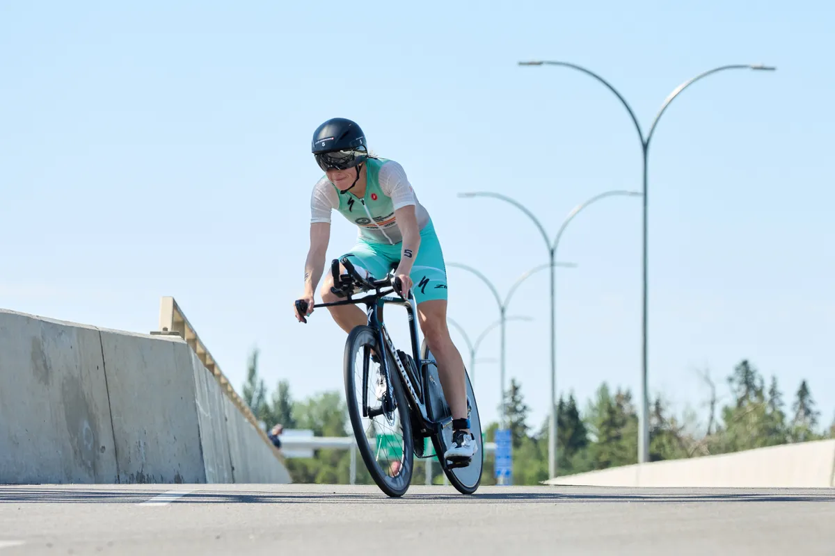 Edmonton, Canada, on the 23rd July 2022, female elite race during at the PTO Canadian Open at Hawrelak Park, Edmonton
