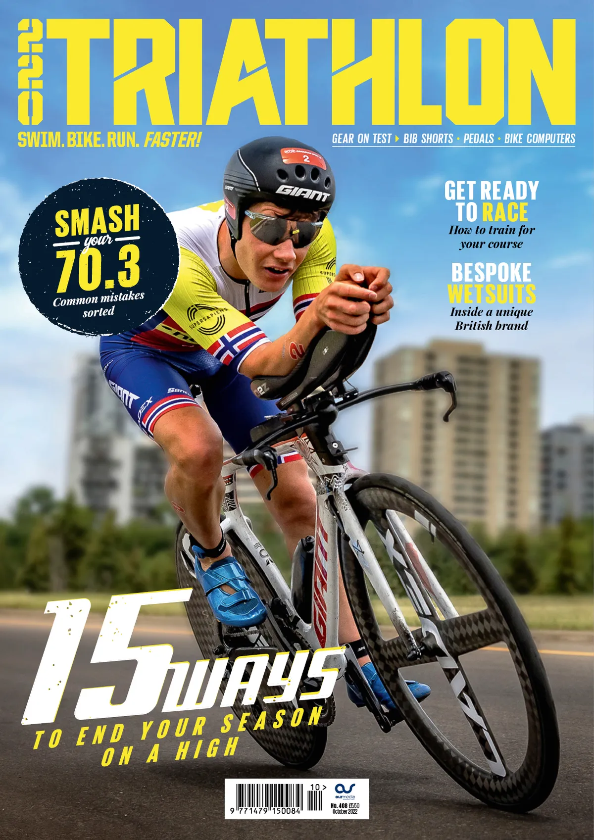 220 Triathlon issue 408 cover
